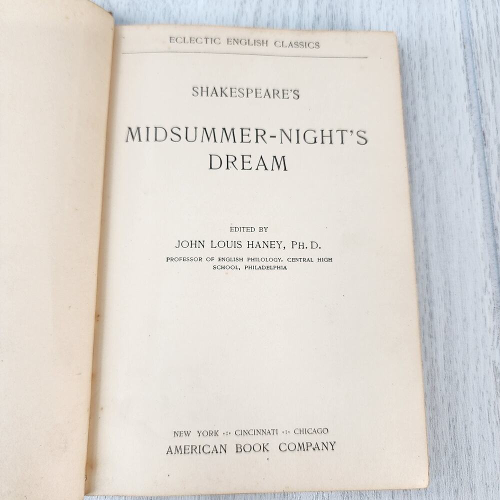 2 Antique Books: Eclectic English Classics 1911 Silas Marner & Midsummer Night's - Picture 16 of 16